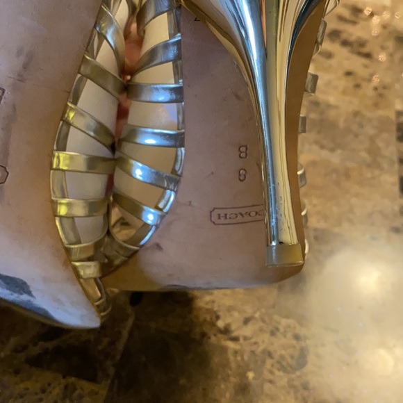 Strapped Coach Heels - Picture 6 of 8